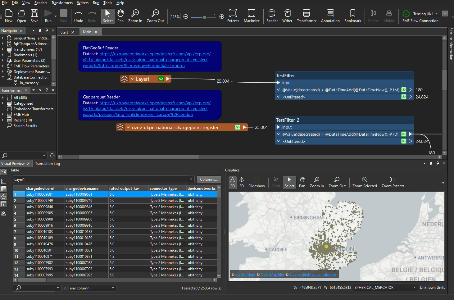Exploring FME 2024.1 Cloud Native Formats and DuckDB 4