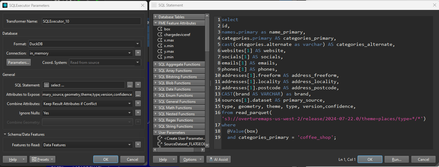 Exploring FME 2024.1 Cloud Native Formats and DuckDB 7