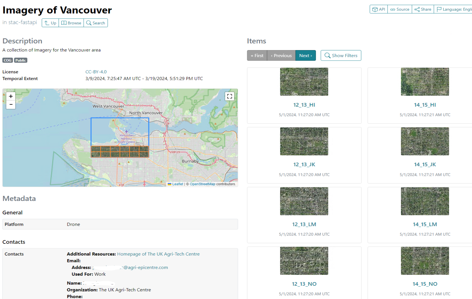 STAC example Vancouver