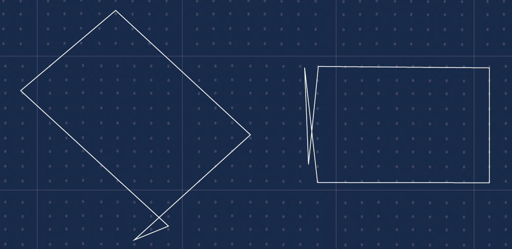 Self intersecting polygon
